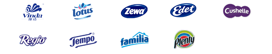 Consumer Tissue – Examples of brands (logos)