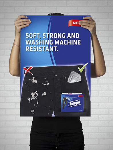 Tempo washing-machine resistant handkerchiefs (photo)
