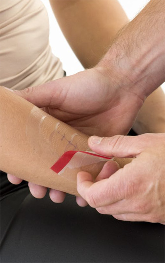 Treatment of a forearm (photo)