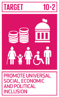 SDG Target 10.2 (icon)